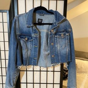 BDJ Distressed Cropped Denim Jacket